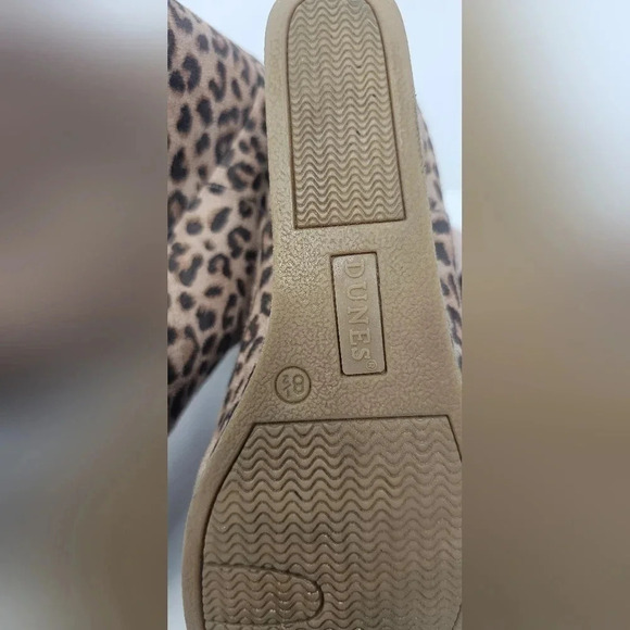 Dunes Women's Zoe Leopard Print Faux Suede Ankle Wedge Booties Size 8.5 W - Picture 10 of 15